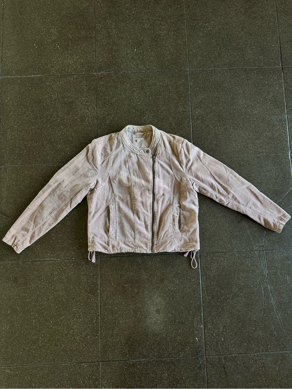 Maurices Blush Pink Zip-Up Moto Jacket